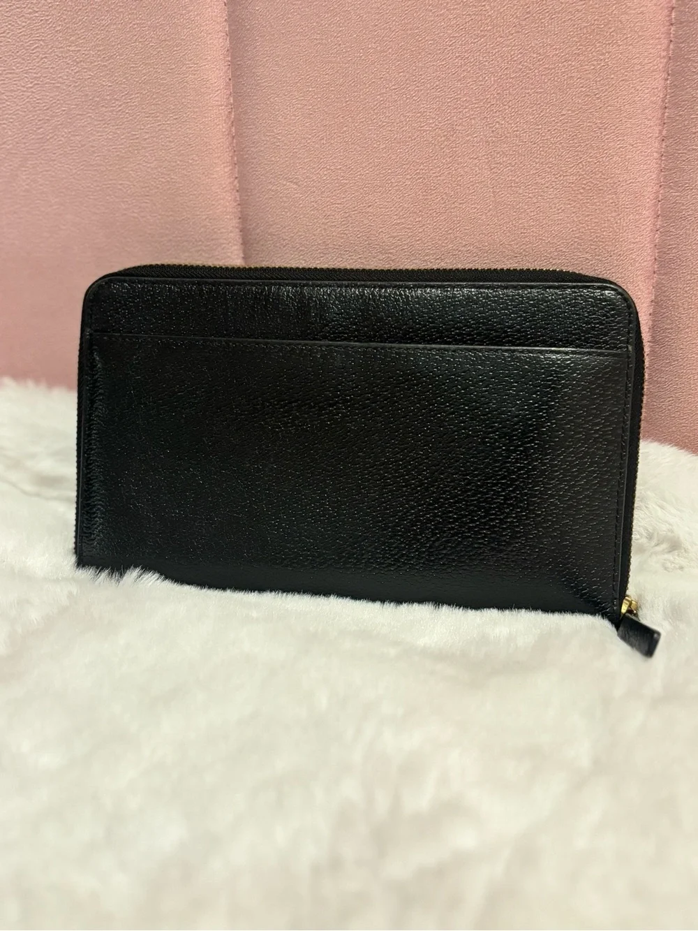 Kate Spade Grand Street Cate Leather Zip Travel Wallet Black